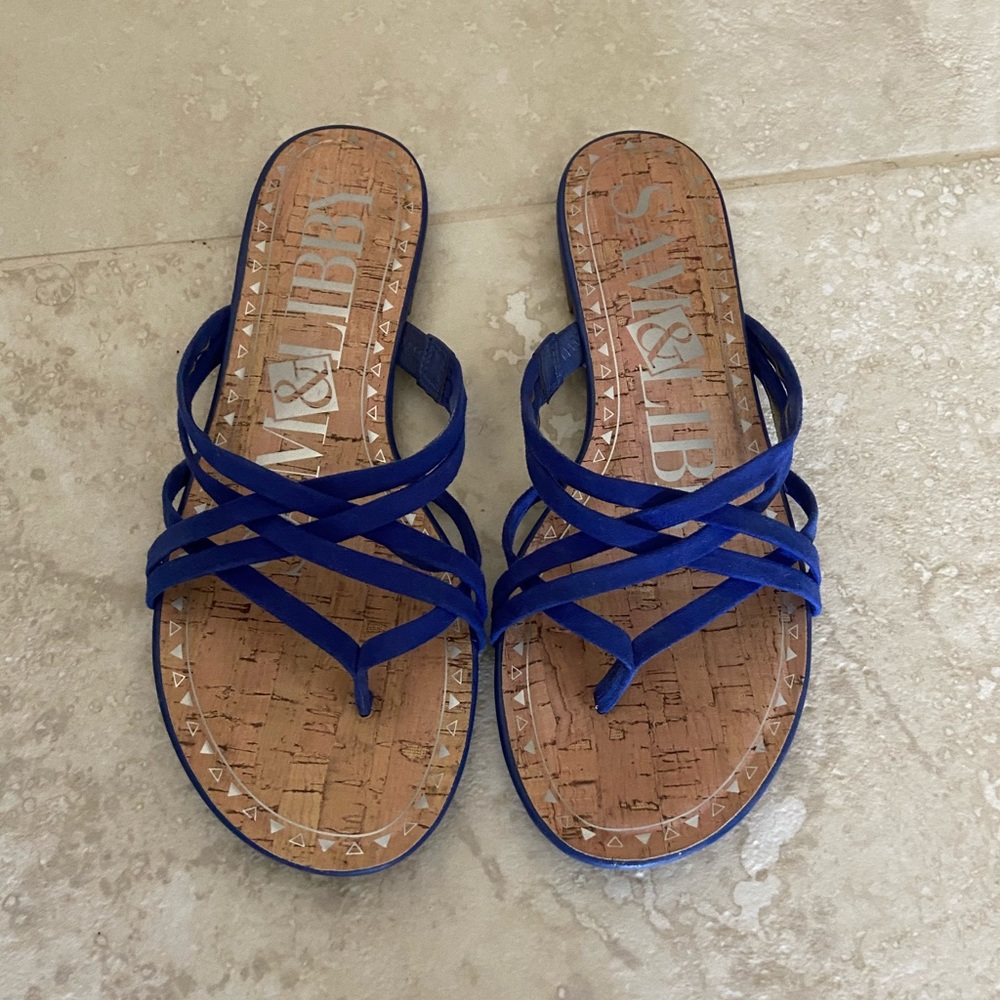 Sam & Libby Blue Sandals